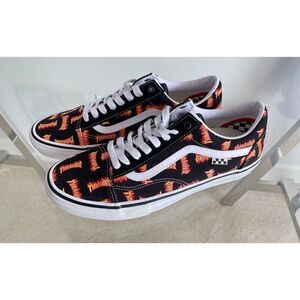 Size 12 - VANS Old Skool Skate x Thrasher Low Allover Thrasher Logo